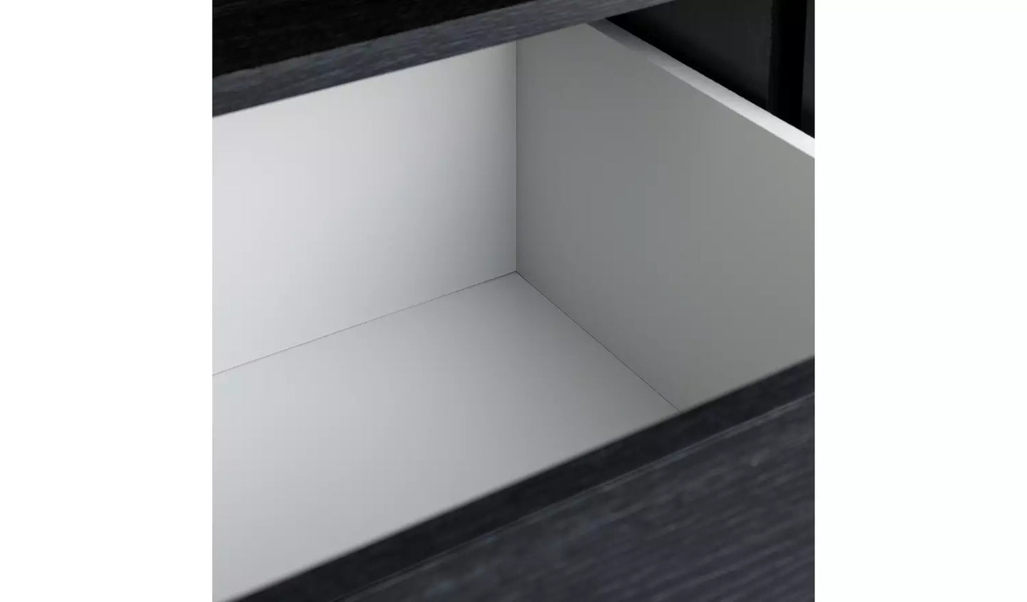 Assembled Malibu 1 Door Sliding Wardrobe - Black